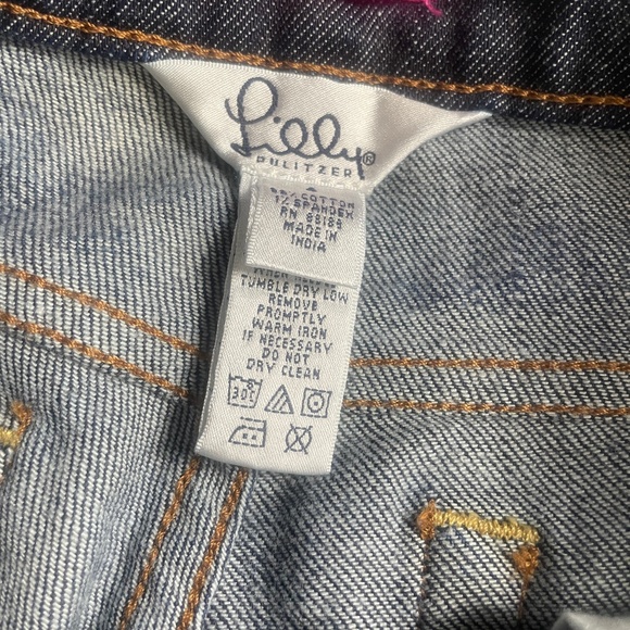 Lilly Pulitzer 4 Jeans Main Line Fit Pockets Cotton / Spandex - Picture 2 of 4